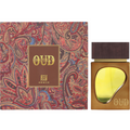 Ahmed Al Maghribi Bombay Oud perfume bottle with ornate red paisley patterned box